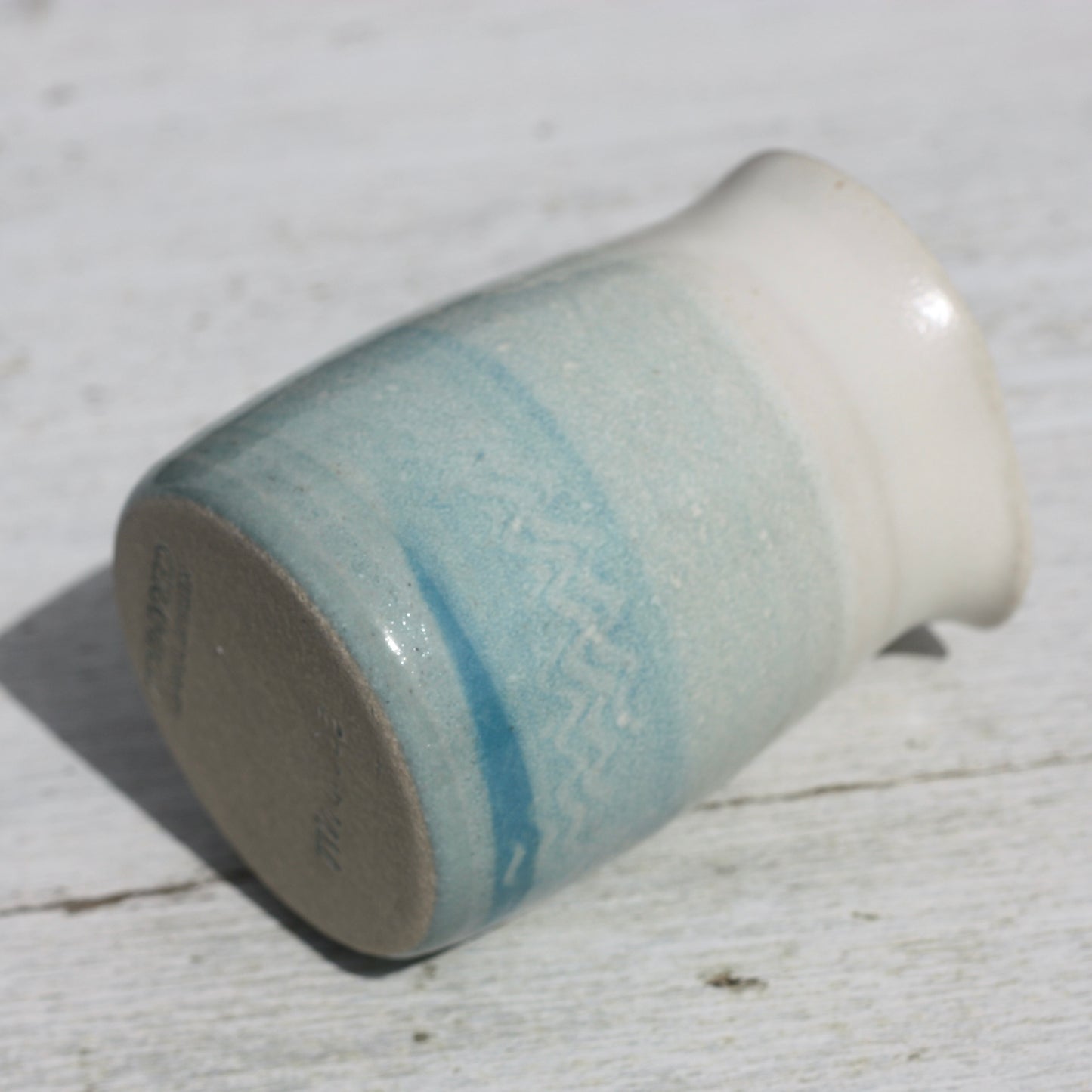 Heart Shaped Blue and White Milk Jug