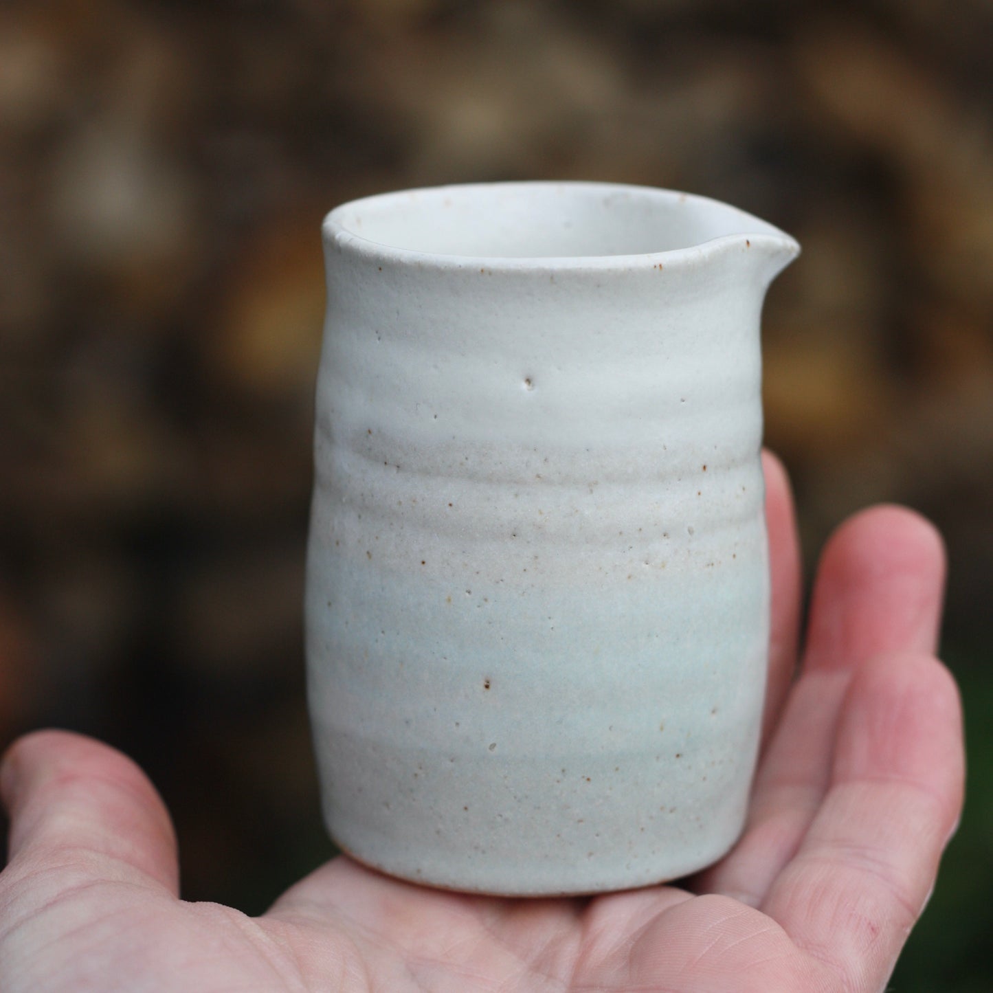 Small Blue and White Milk Jug
