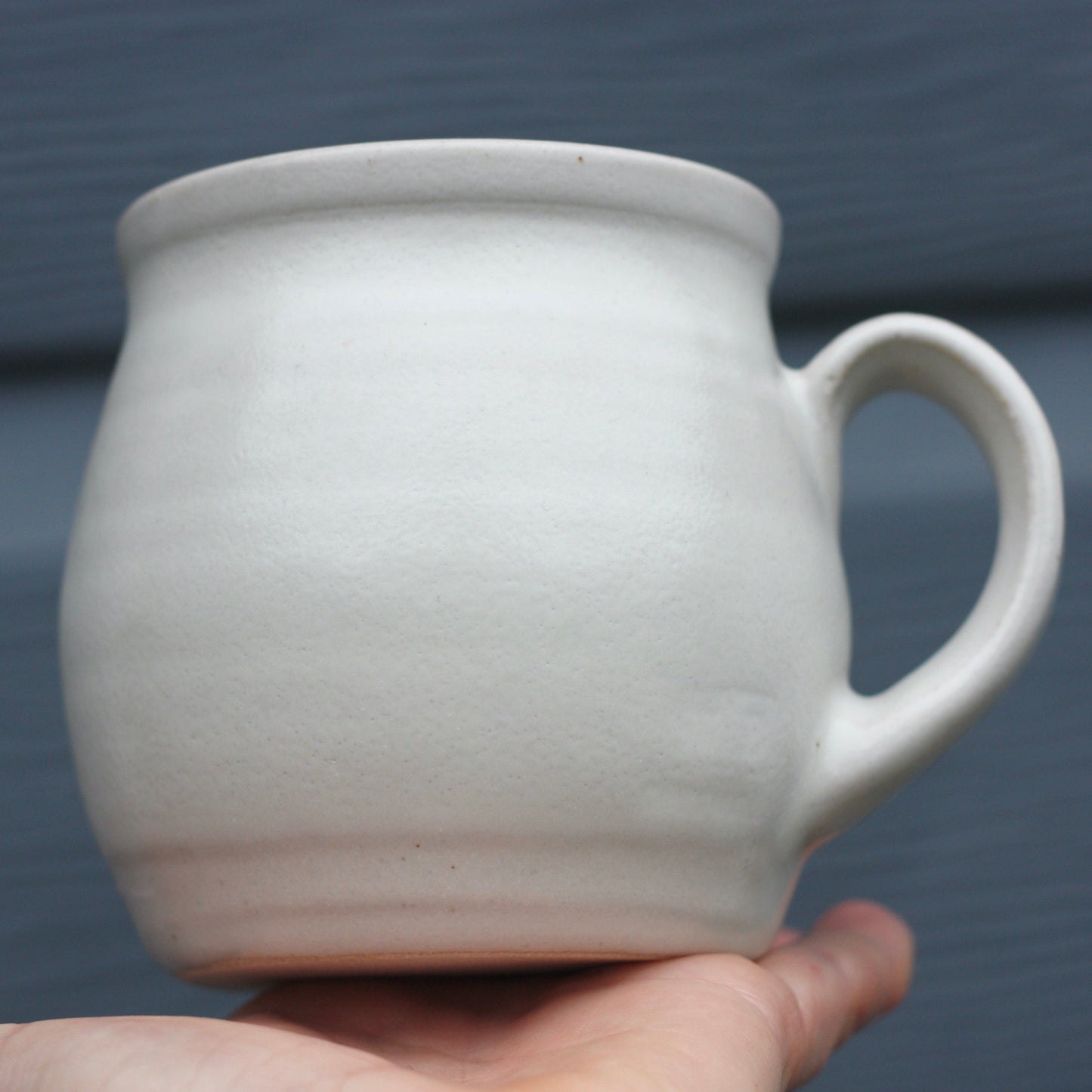 Clotted Cream glazed Mug 14oz 400ml Large Mug in creamy white glaze