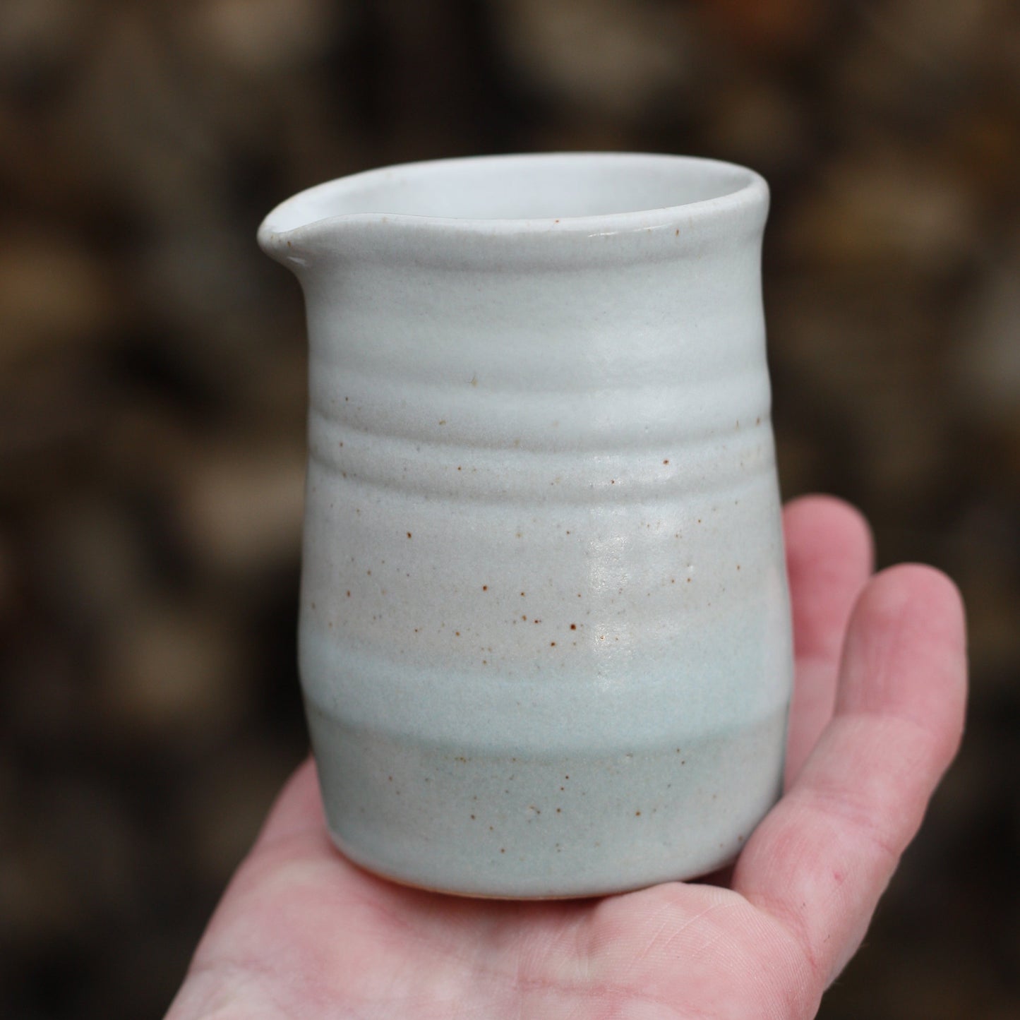 Small Blue and White Milk Jug