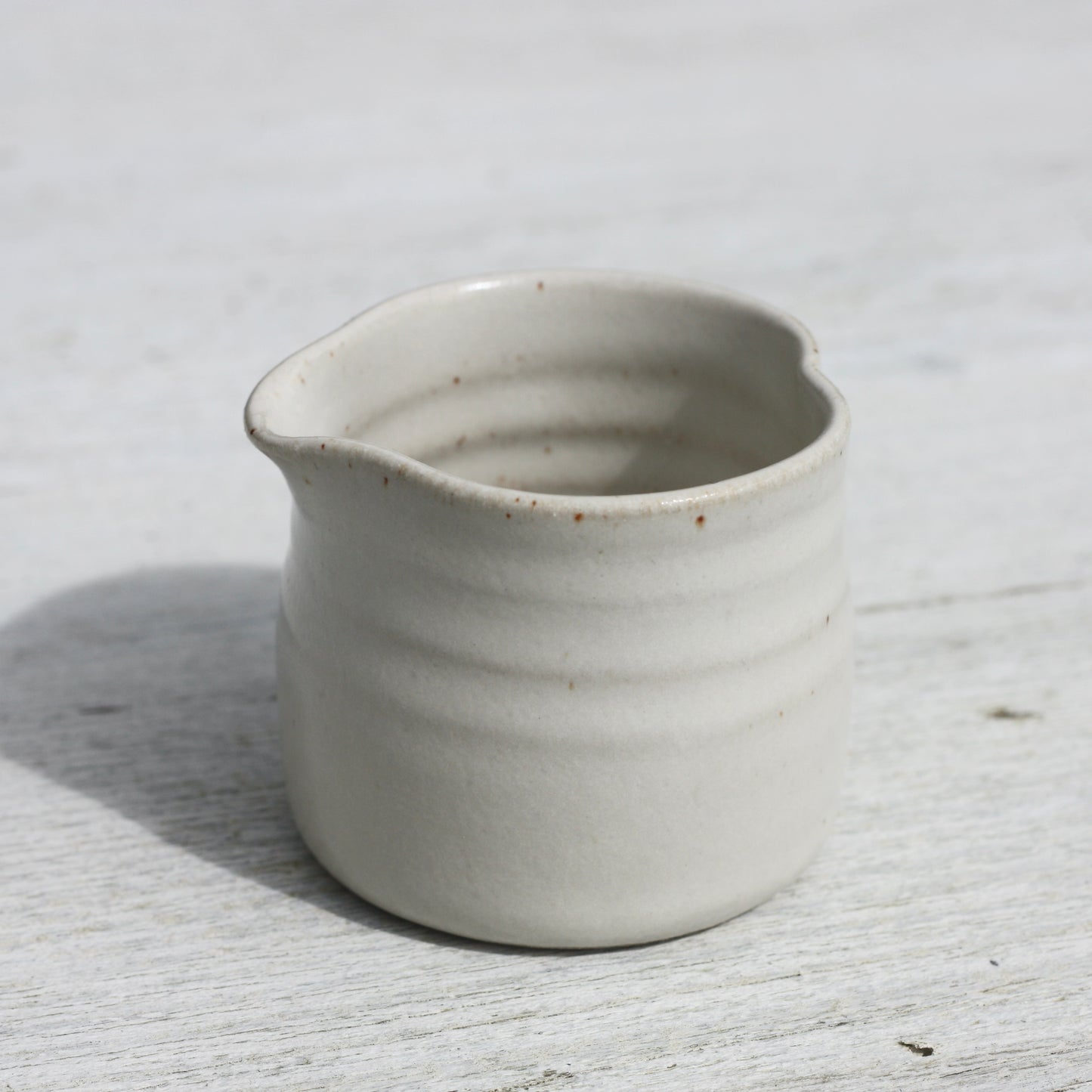 Small White Heart Shaped Milk Jug