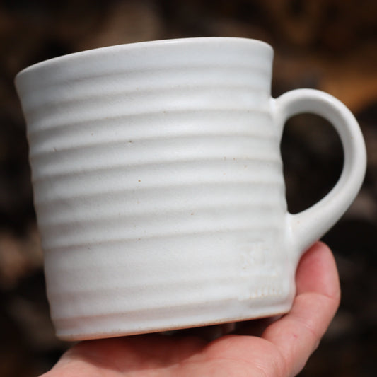 Small Mug 12oz 350ml small White Cup Pottery Hand Thrown