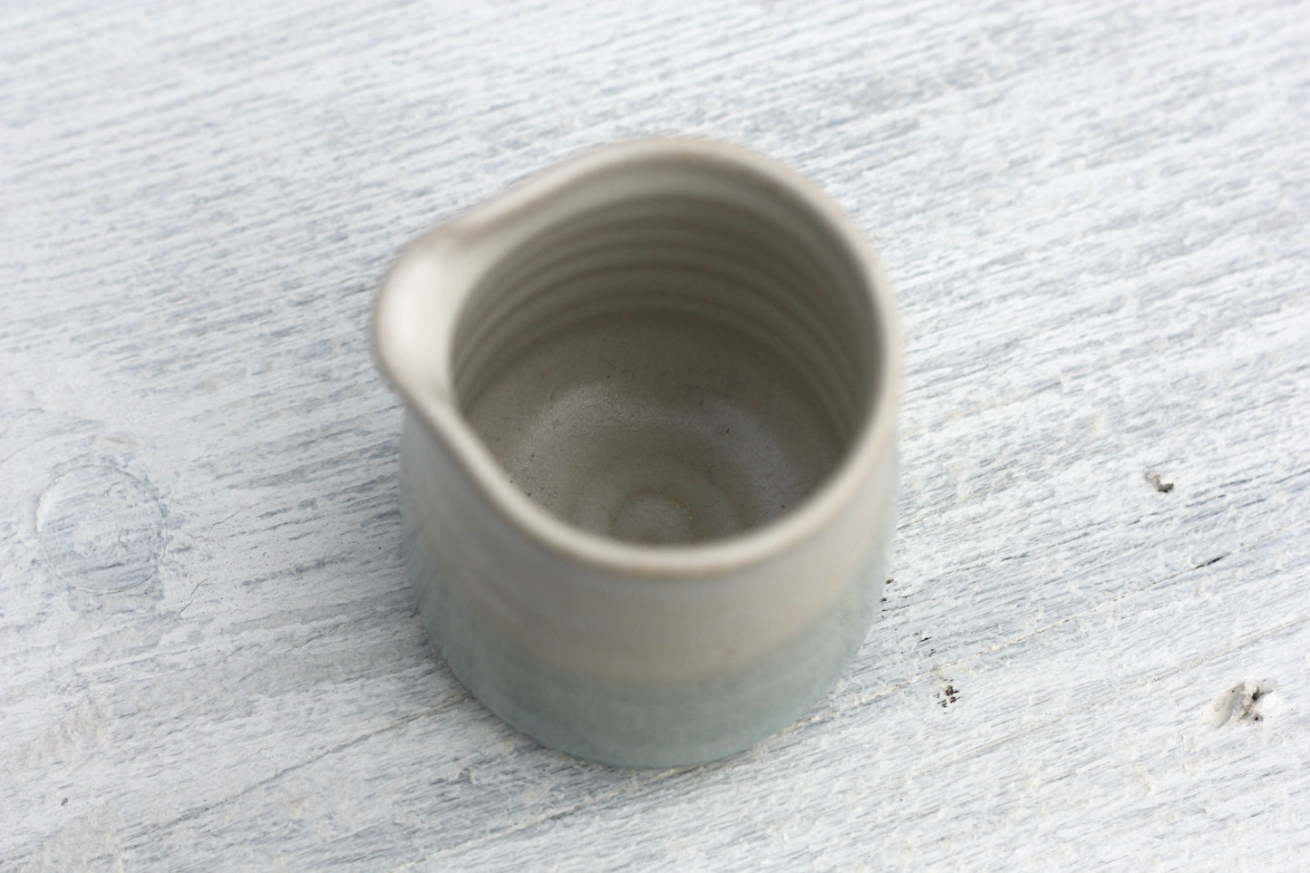 Small Blue and White Milk Jug