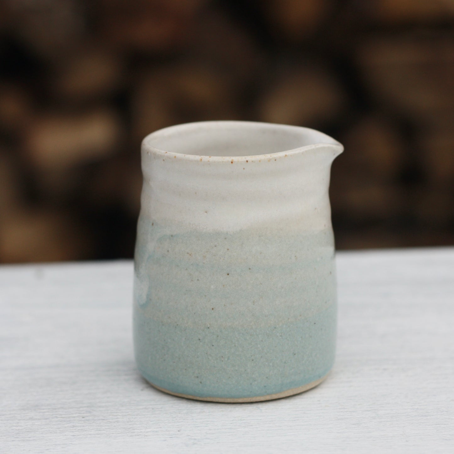 Small Blue and White Milk Jug
