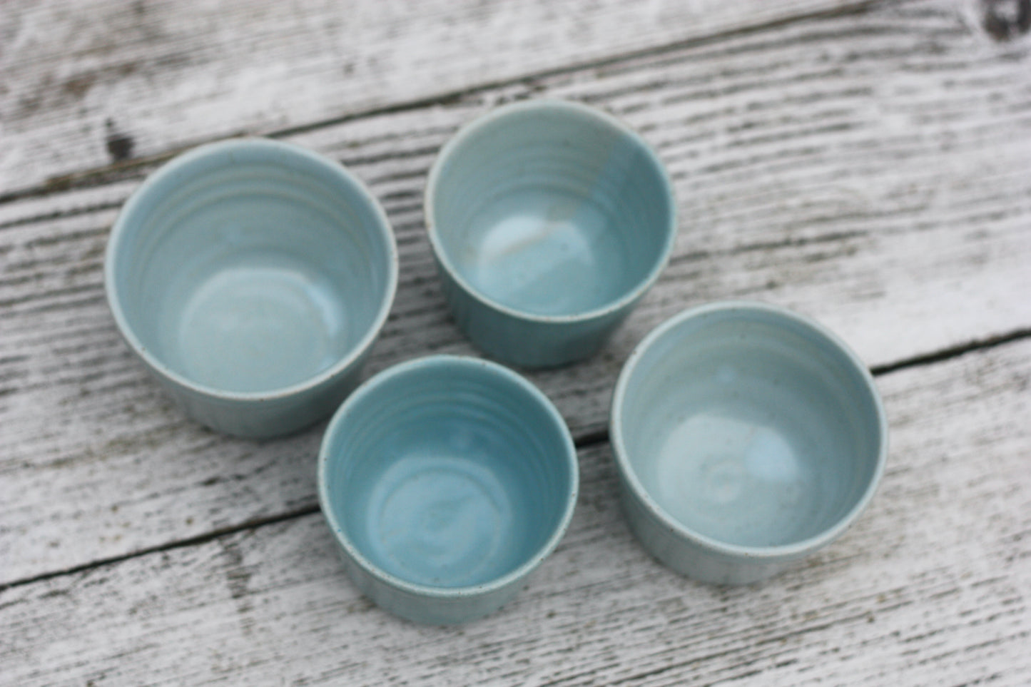Small Pottery handmade stacking ceramic pots
