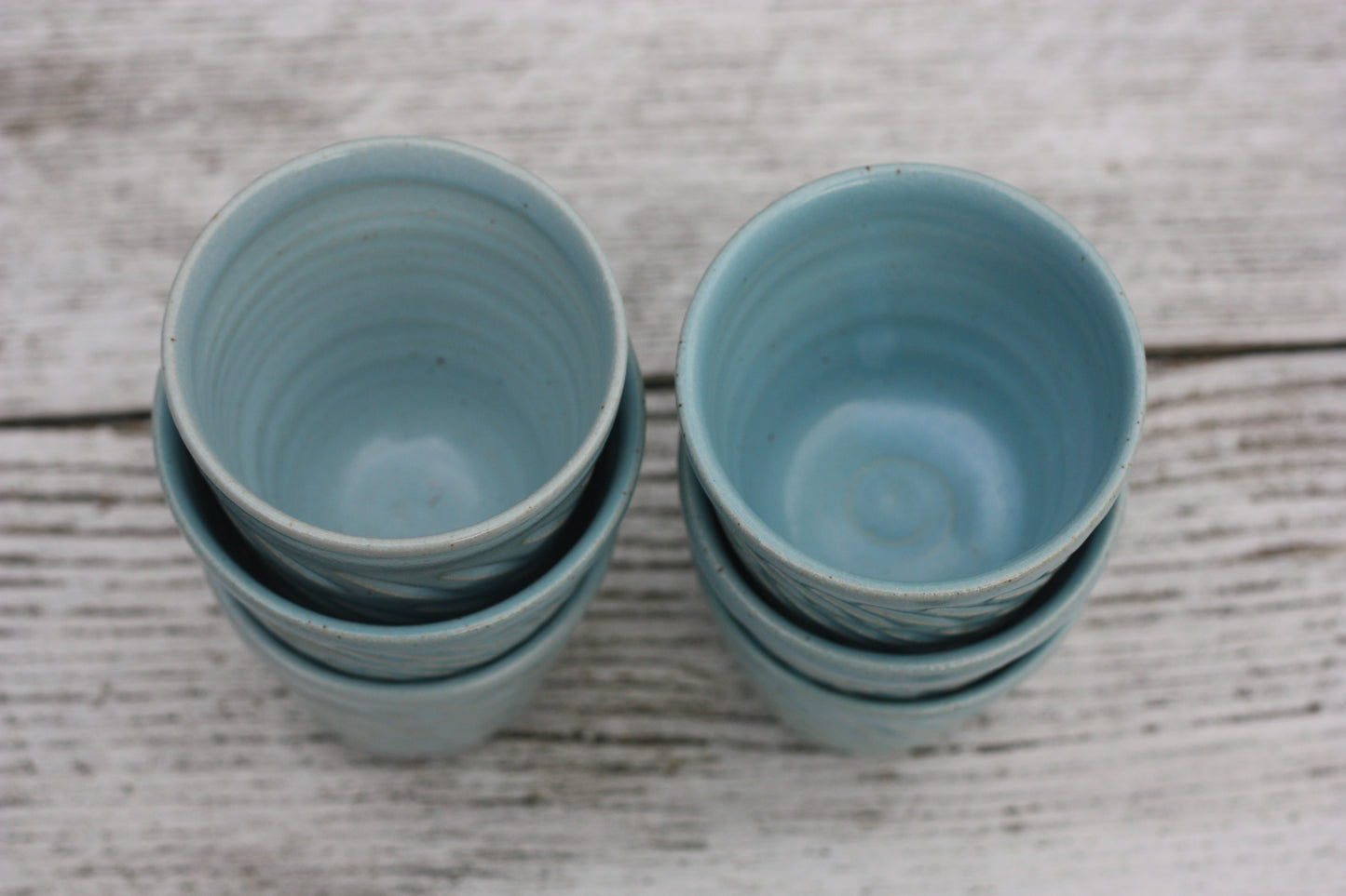 100ml 4 oz Pottery Espresso Small Shot Cup Handle free handmade stacking ceramic beaker tumbler