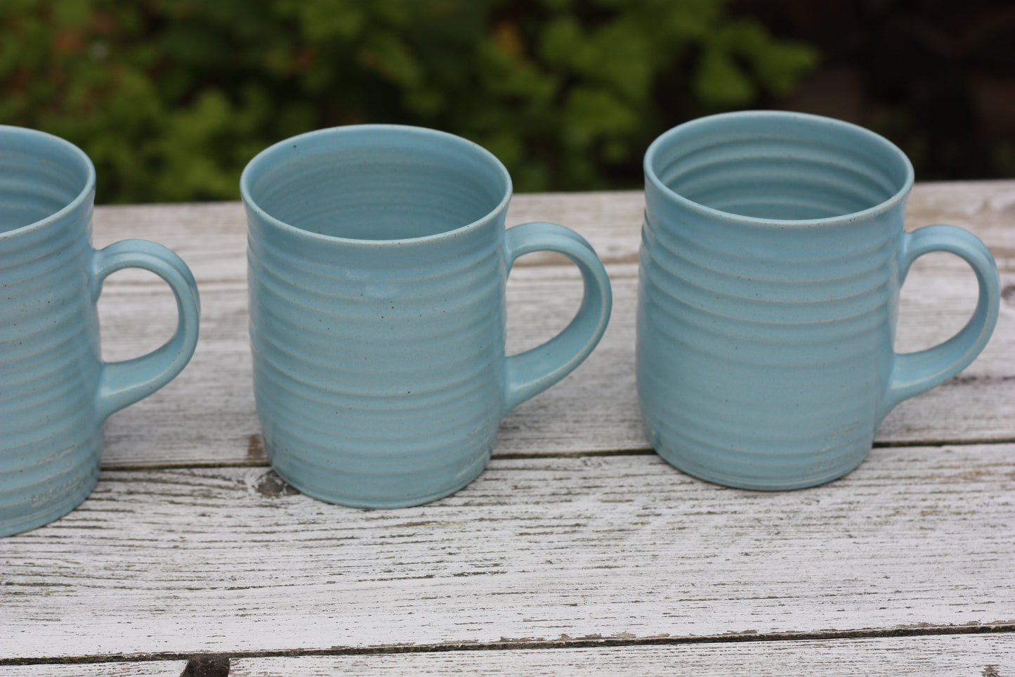 350ml 13 oz Mug Turquoise Blue glaze handmade pottery ceramic cup