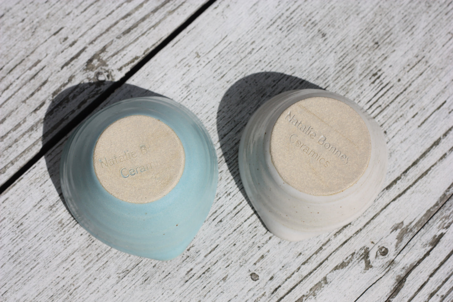 Heart Dish Small Blue or White Stoneware ..Wheel thrown pot