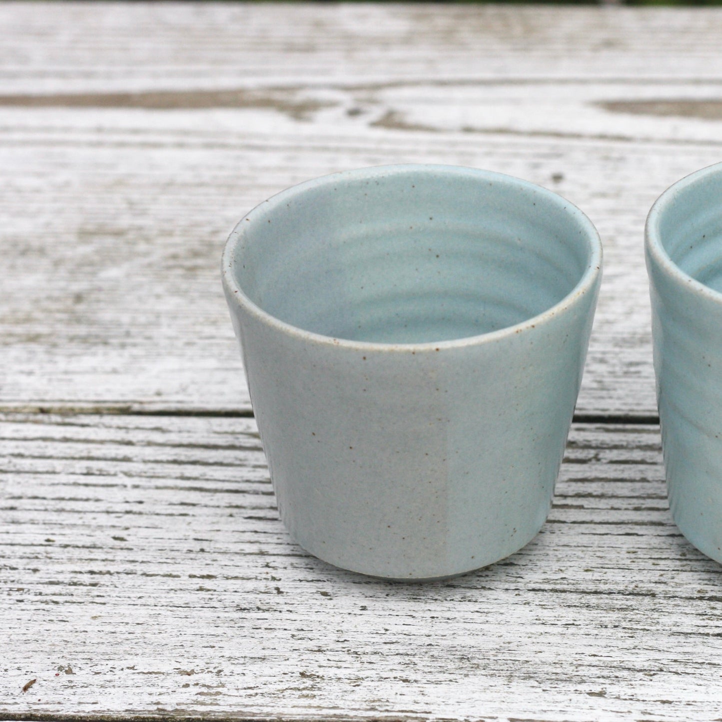 100ml 4 oz Pottery Espresso Small Shot Cup Handle free handmade stacking ceramic beaker tumbler