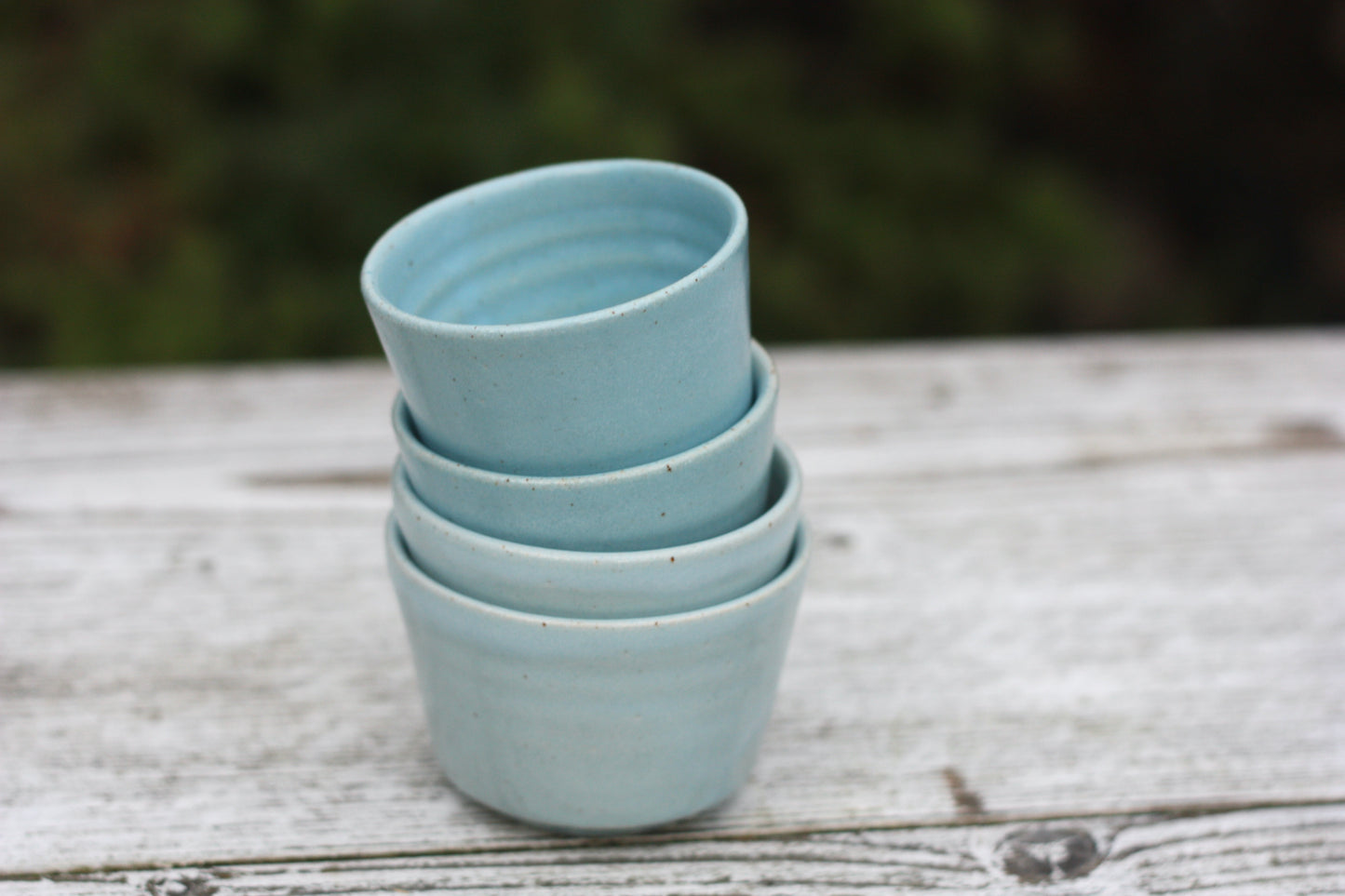 Small Pottery handmade stacking ceramic pots