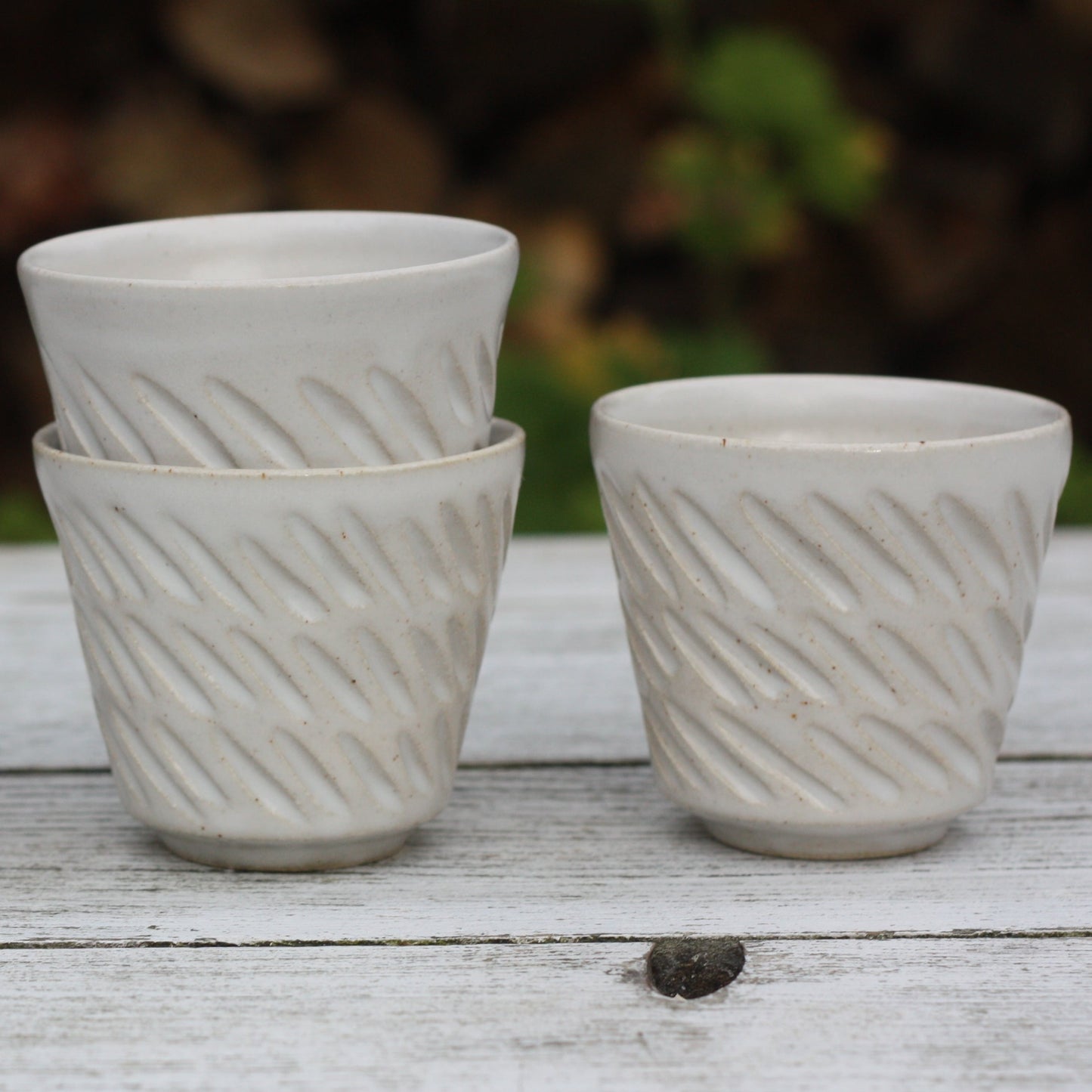 100ml 4 oz Pottery Espresso Small Shot Cup Handle free handmade stacking ceramic beaker tumbler