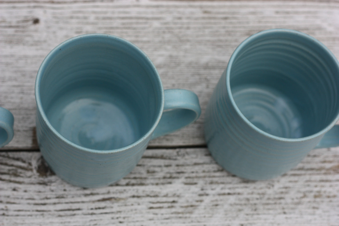 350ml 13 oz Mug Turquoise Blue glaze handmade pottery ceramic cup