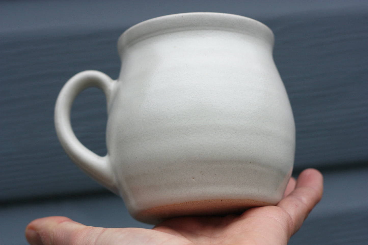 Clotted Cream glazed Mug 14oz 400ml Large Mug in creamy white glaze