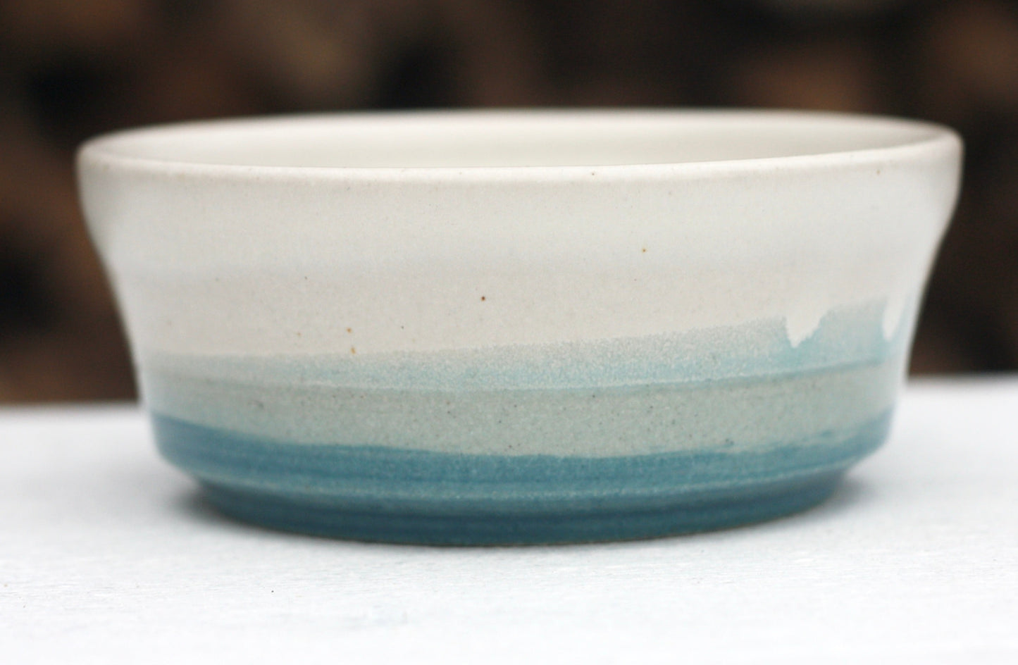 Tapas or Olive Dishes in White Blue and Soft Blue glazes