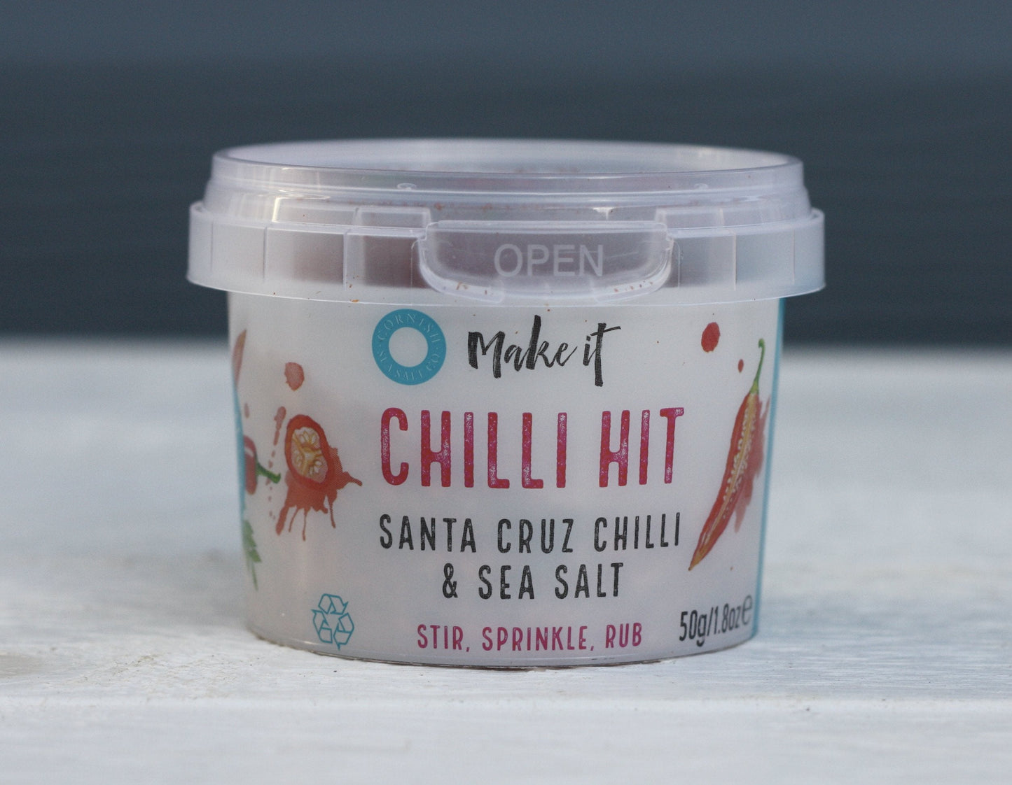 Blue Garlic Dish Set with Chilli Hit Cornish Sea Salt