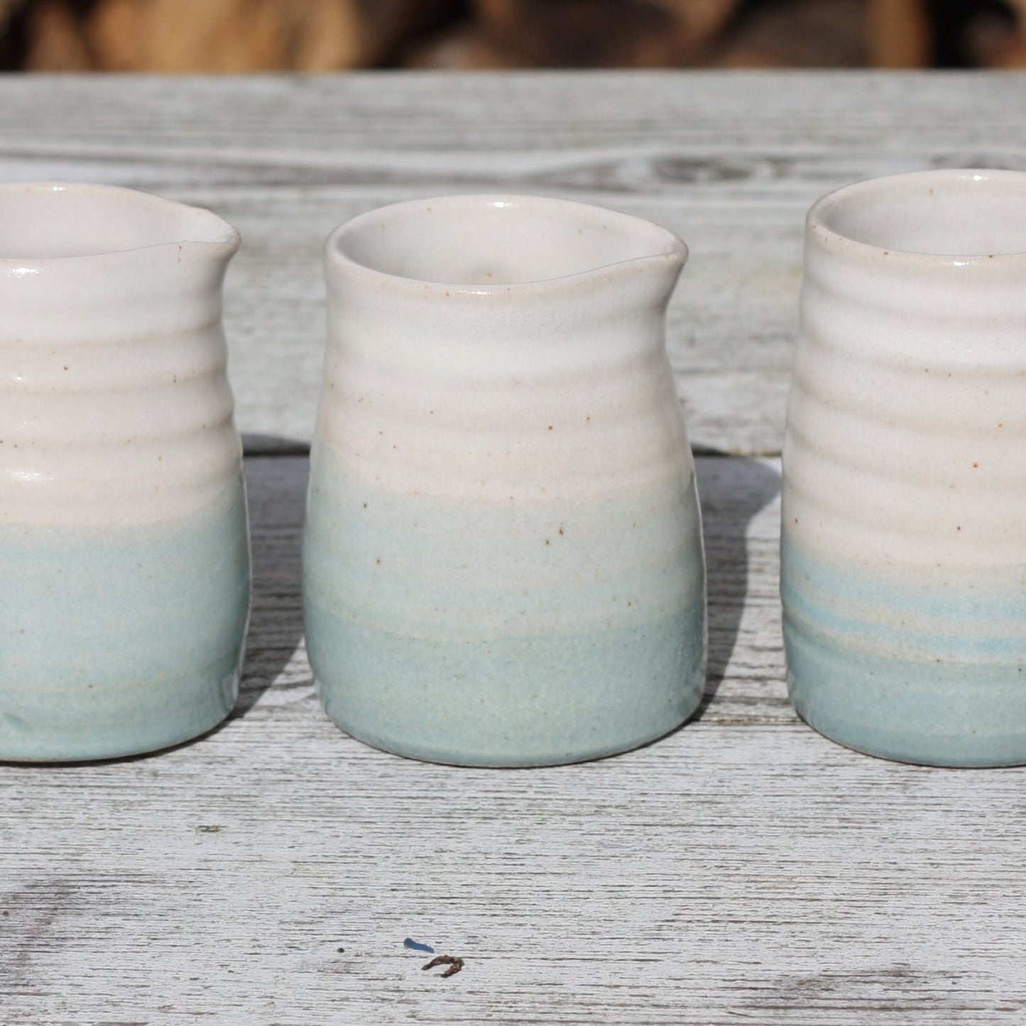 Small Blue and White Milk Jug