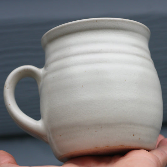 Clotted Cream glazed Mug 14oz 400ml Large Mug in creamy white glaze