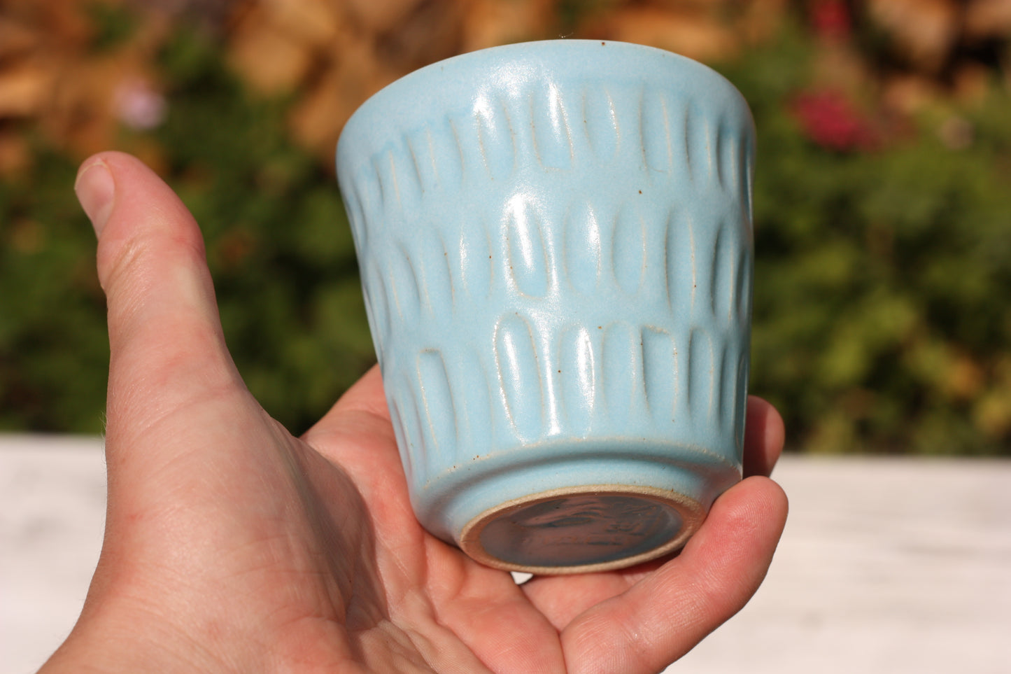 250ml 8 oz Pottery Large Espresso Small Shot Cup Handle free handmade stacking ceramic beaker tumbler