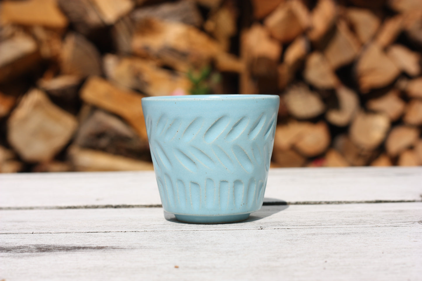 250ml 8 oz Pottery Large Espresso Small Shot Cup Handle free handmade stacking ceramic beaker tumbler