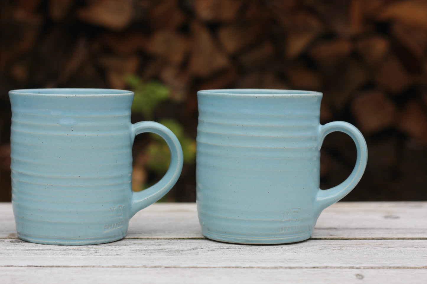 350ml 13 oz Mug Turquoise Blue glaze handmade pottery ceramic cup