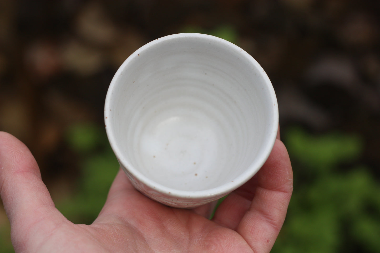 100ml 4 oz Pottery Espresso Small Shot Cup Handle free handmade stacking ceramic beaker tumbler